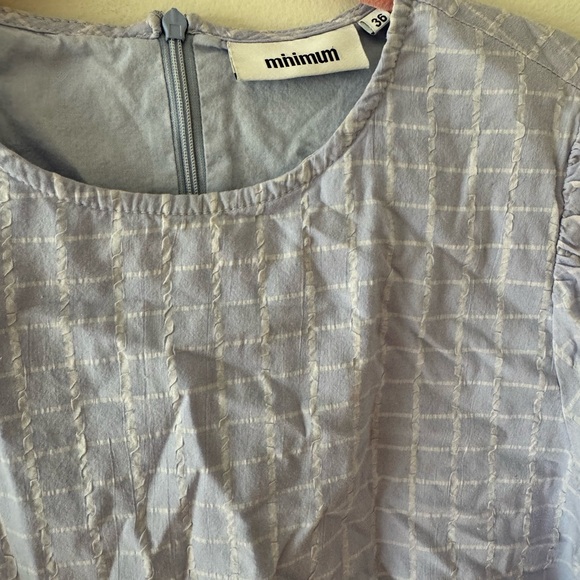 Checked Peplum Top - Picture 2 of 3